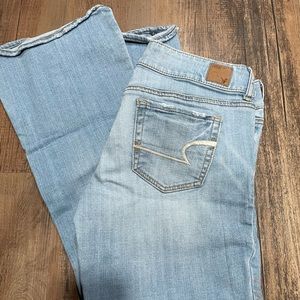 Light Wash American Eagle Bootcut Jeans